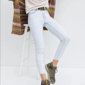 Pilcro and the Letterpress Light Wash Skinny Jeans